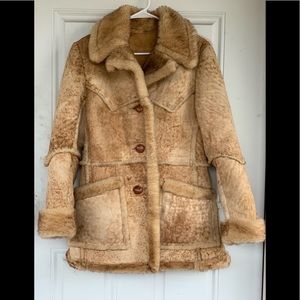 Vintage sheepskin shearling coat TAKING OFFERS
